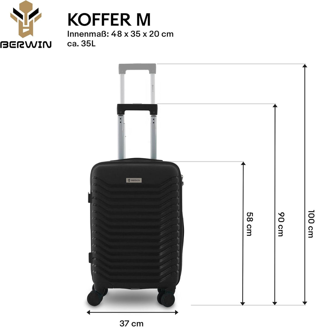 Berwin Reisekoffer aus Polypropylen (PP) Hartschalenkoffer Trolley Koffer Suitcase Luggage Modell Ca