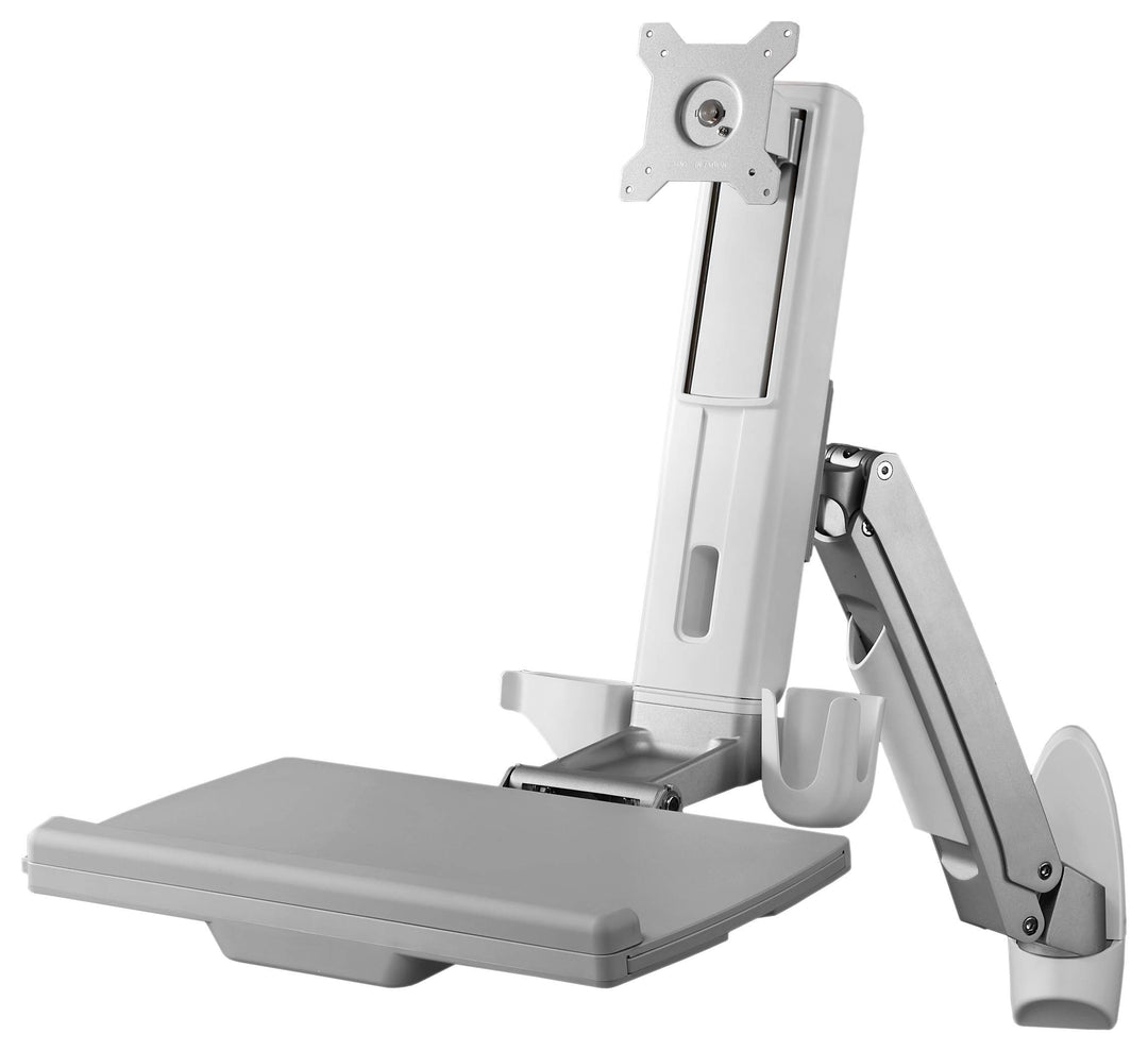 ICY BOX IB-MS600-W Wandhalterung fuer einen Monitor bis zu 24 zoll (61 cm) Bildschirmdiagonale mit T