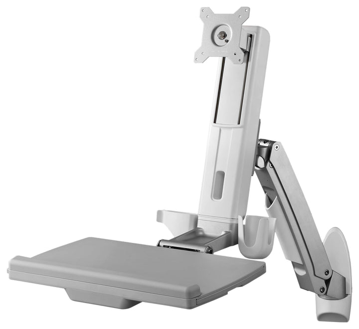 ICY BOX IB-MS600-W Wandhalterung fuer einen Monitor bis zu 24 zoll (61 cm) Bildschirmdiagonale mit T