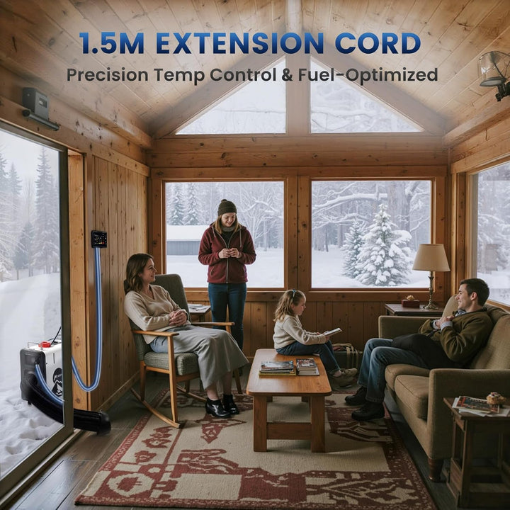 8kW Diesel Standheizung, 12V/24V Diesel Luftheizung 0,12–0,45 L/h, mit APP & 220-240V Adapter,28% hö