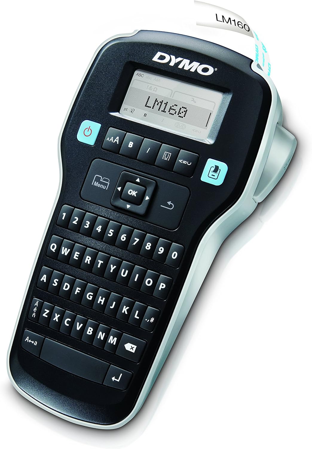 DYMO LabelManager 160 QWERTY Beschriftungsgeraet Geeignet fuer Schriftband: D1 6 mm, 9 mm, 12mm LM 1