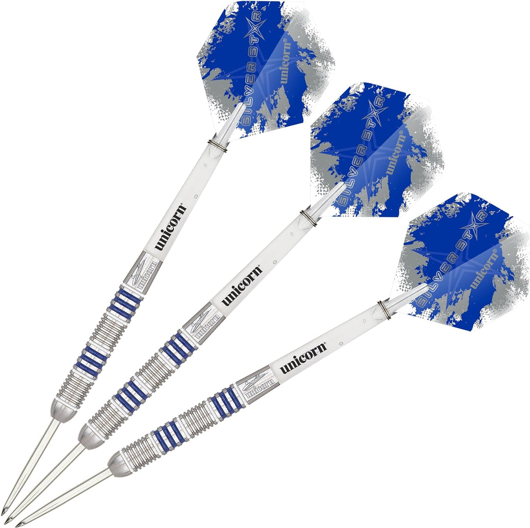 Unicorn Silver Star Gary Anderson Steel Dart 23g Silber/Blau Gary Anderson, 23g Silber/Blau Gary And