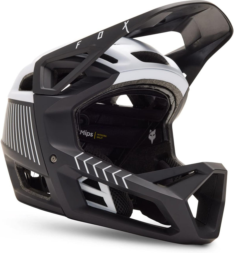 Fox Enduro MTB-Helm Proframe RS Mash - Schwarz/Weiss Schwarz L, Schwarz L