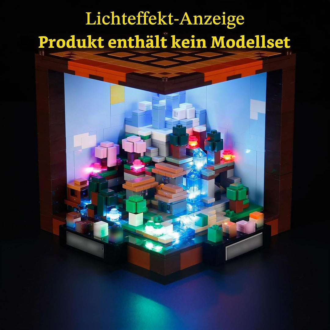 GEAMENT LED Licht-Set Kompatibel mit Lego Minecraft Die Werkbank (The Crafting Table) 21265 Baustein
