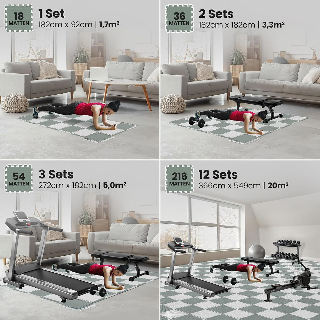 bemaxx Bodenschutzmatte Spielmatte Turnmatte Fallschutzmatte Schaumstoffmatte Yogamatte Gymnastikmat