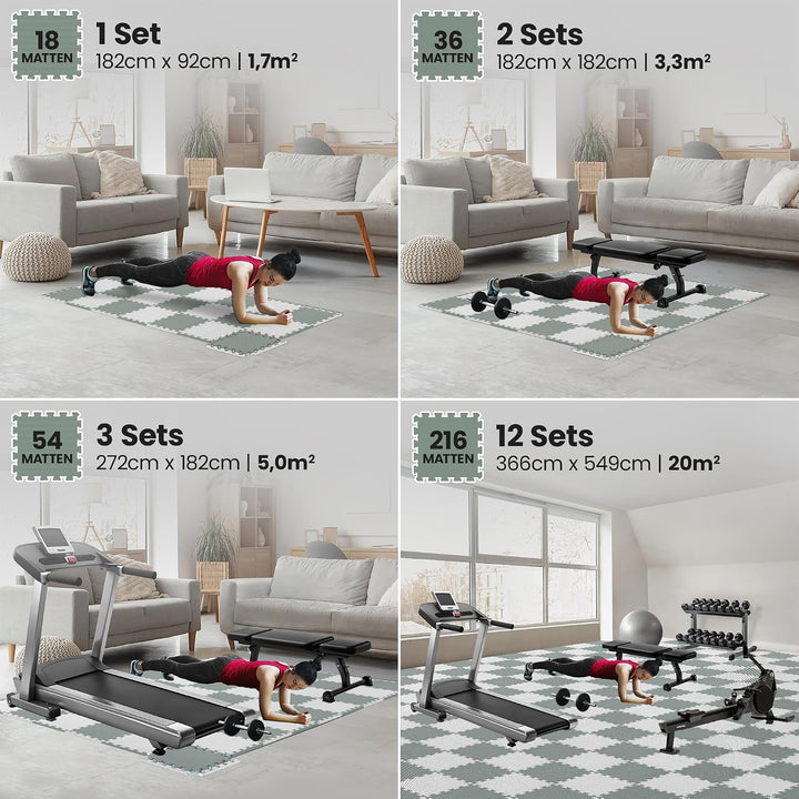 bemaxx Bodenschutzmatte Spielmatte Turnmatte Fallschutzmatte Schaumstoffmatte Yogamatte Gymnastikmat