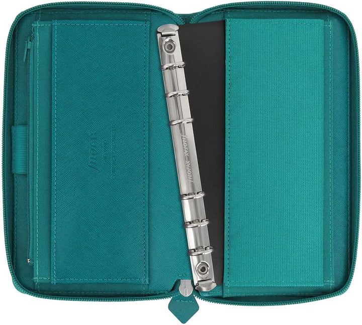 Filofax 22536 Organizer Compact Saffiano Zip, aquamarine Single, Single