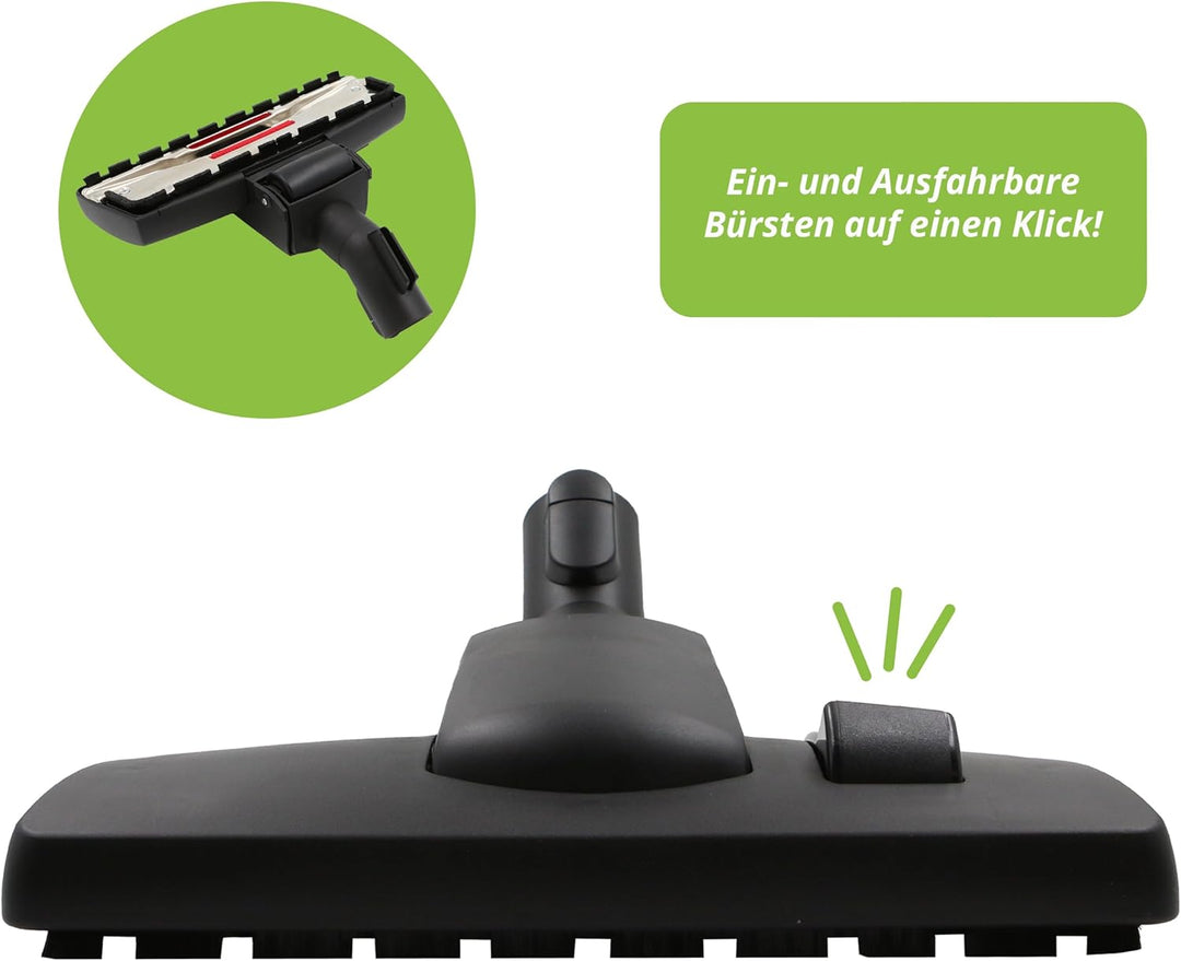 Staubsaugerladen.de Bodendüse mit Rad passend für Miele Staubsauger | Für alle Bodenstaubsauger von