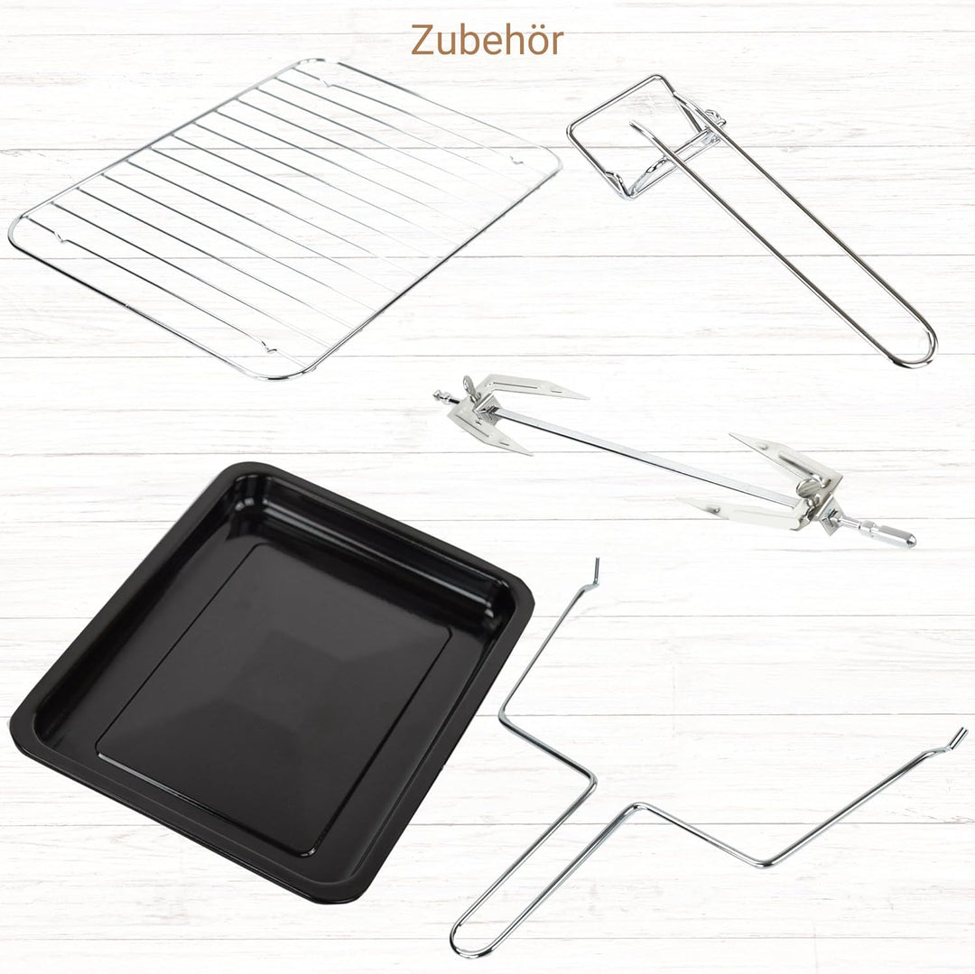 Syntrox 30 l Kleiner Mini Backofen Lasale | Miniofen | Pizzaofen | Pizzabackofen, 1500 Watt, 30 Lite