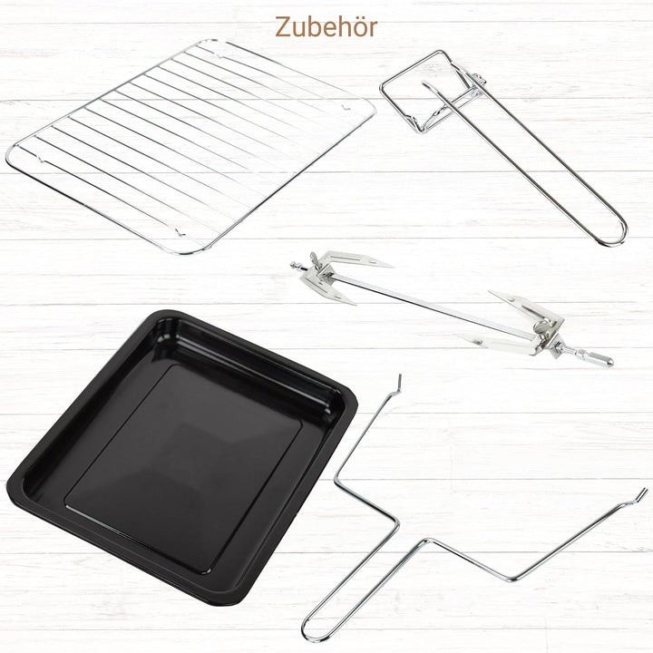 Syntrox 45 l Kleiner Mini Backofen Budisu | Miniofen | Pizzaofen | Pizzabackofen, 2000W, für kleine