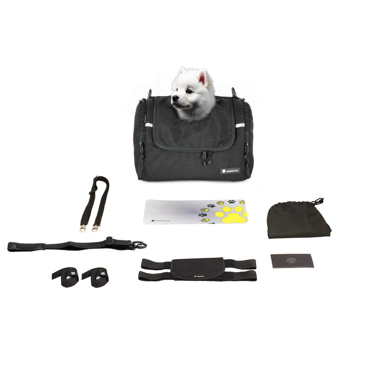 DEEMEED PETBAG Motorradtasche für Hunde und Katzen(2-5 kg), wasserdicht, tragbar, dreifach belüftet,
