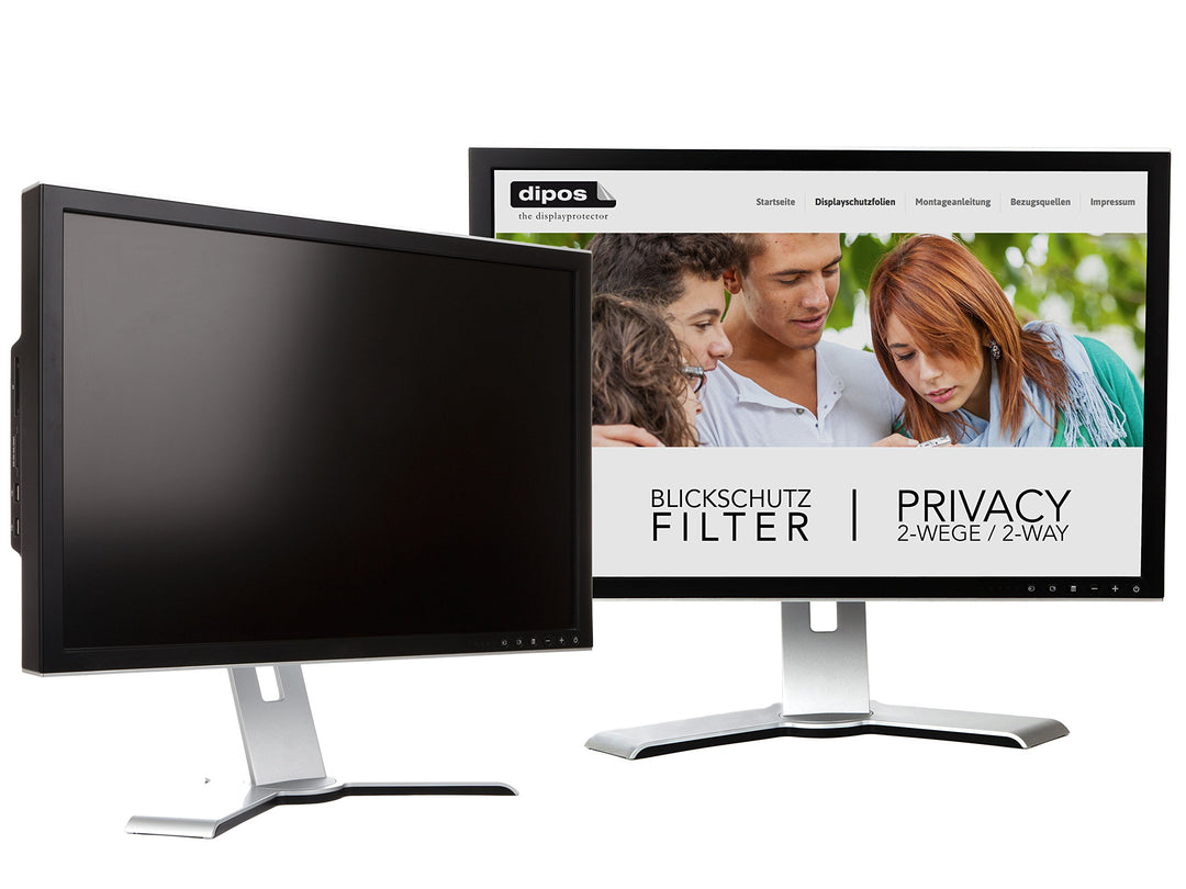 dipos 20,1" Zoll Wide 434x272 mm Blickschutzfilter - Premium Blickschutzfilter für Monitor, Laptop u