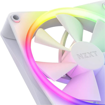 NZXT F120-RGB-Lüfter — RF-R12TF-W1 — Erweiterte Anpassung der RGB-Beleuchtung — Flüsterleise Kühlung