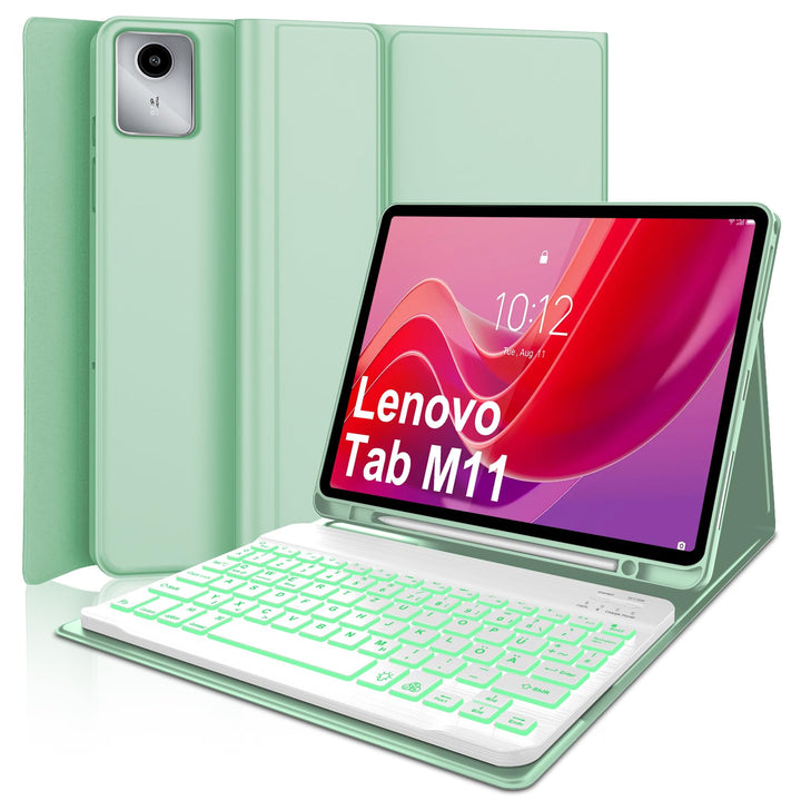 Tastatur Hülle für Lenovo Tab M11 11'' 2024, Lenovo Tab M11 Tablet Magnetisch Abnehmbarer Tastatur m