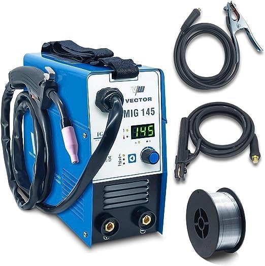 Fülldraht Schweissgerät ohne Gas - Drahtschweissgerät mit 145 Ampere & Elektrodenschweissfunktion -