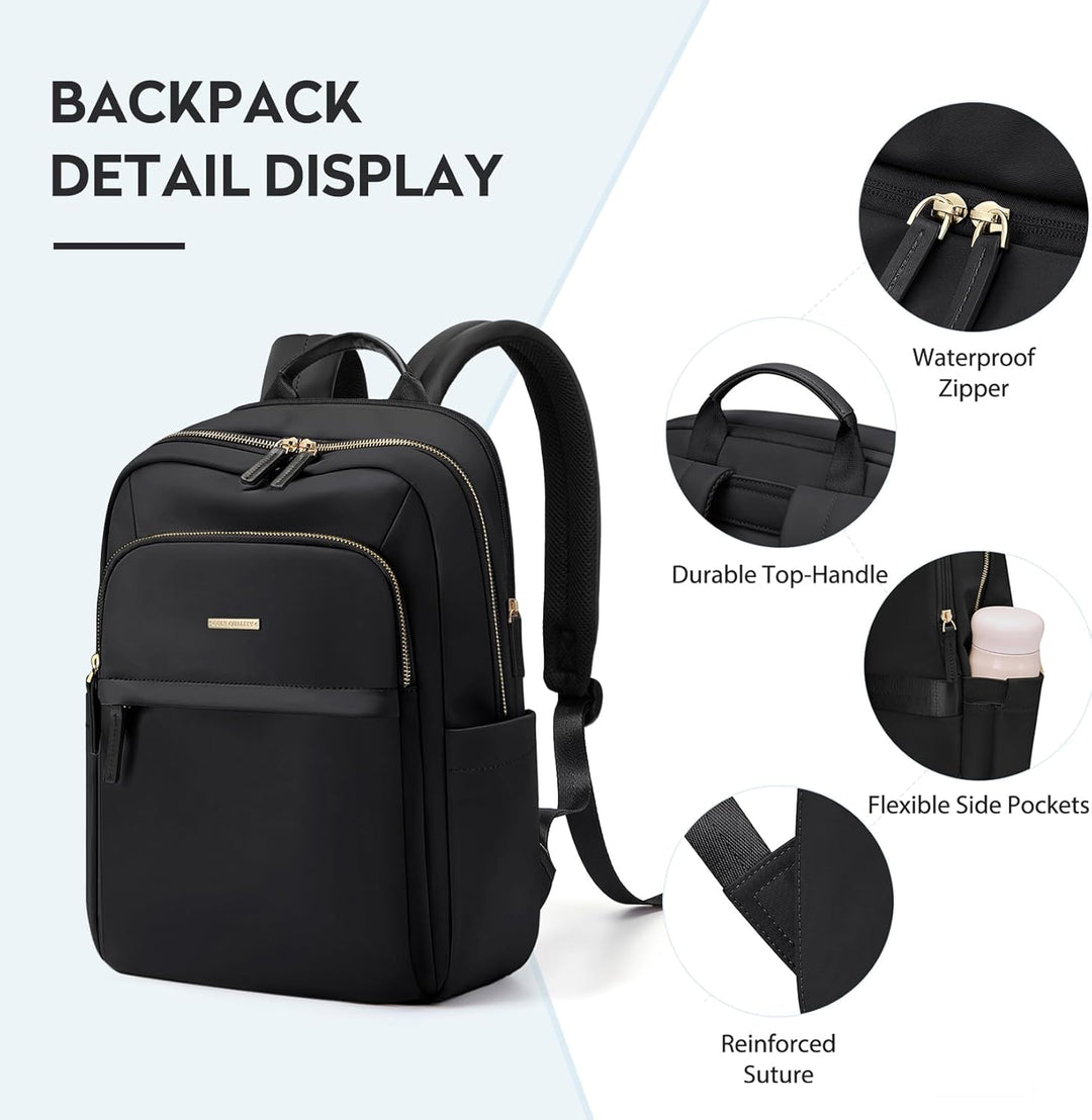 Rucksack Damen Herren, Laptop Schulrucksack,Women Travel Backpack Elegant für Uni Reise Büro, Tagesr