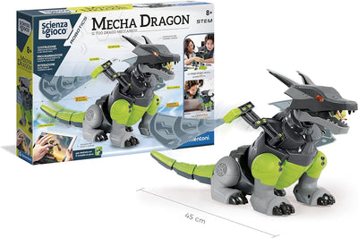 Clementoni Science & Play-Mecha Dragon Robot Wissenschaft Robotics Lern-und Interaktives Spiel, Mehr