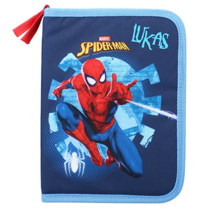 Undercover Gefülltes Federmäppchen Spider-Man mit Name personalisiert | Superhelden Federtasche für