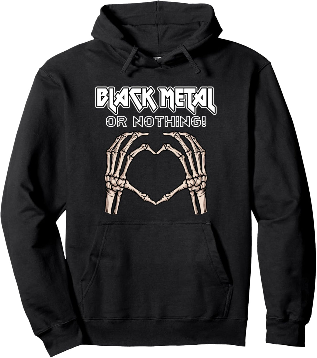 Black Metal Or Nothing I Vintage Love Black Metal Pullover Hoodie