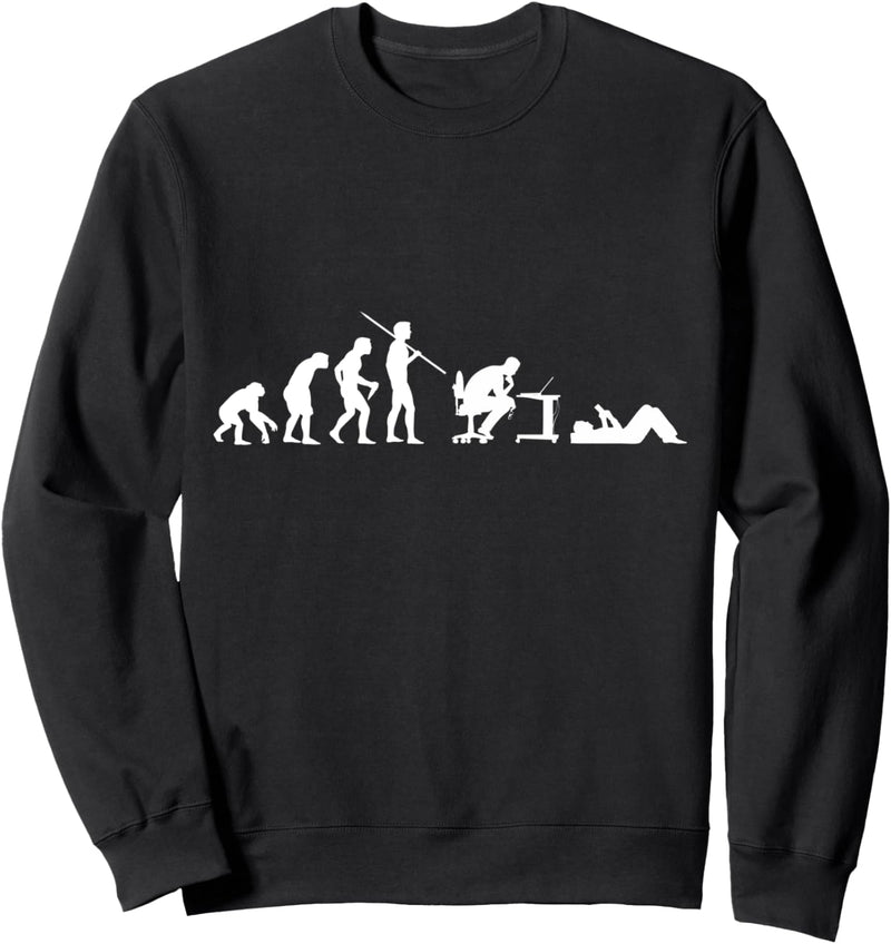 Evolution der Geeks Lustige Computertechnologie Sweatshirt