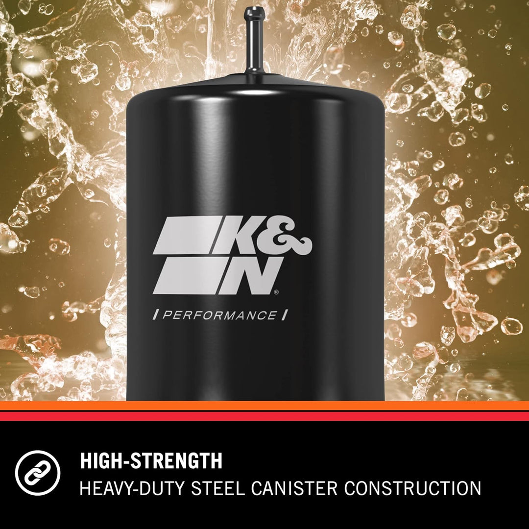 K&N PF-1100 Motorrad Performance-Kraftstoff-Filter, Schwarz