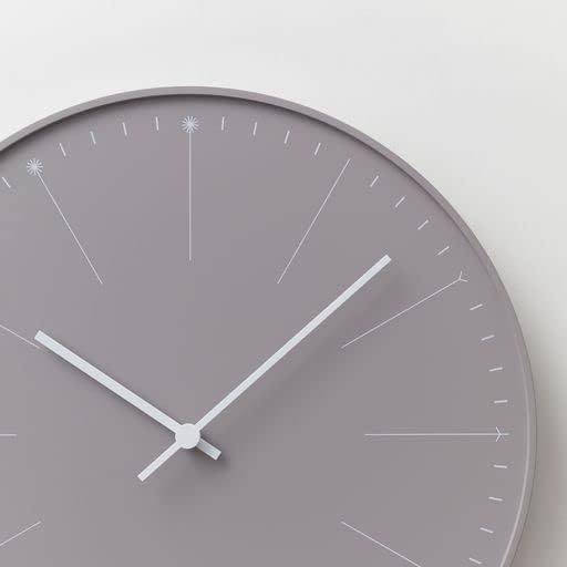 Lemnos Wanduhr Dandelion/Grosse Designer Wanduhr ohne Tickgeräusche aus Japan/Wanduhr modern mit sch
