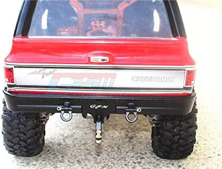 GPM Aluminium Rear Bumper Mount + D-Rings + Tow Hook for Traxxas TRX-4 Chevrolet K5 Blazer (82076-4)