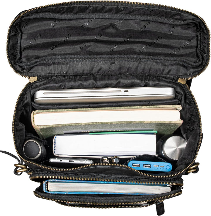 STILORD 'Alvar' Businessrucksack Herren Leder mit Laptop-Fach bis 15,6' Studenten-Rucksack Laptopruc