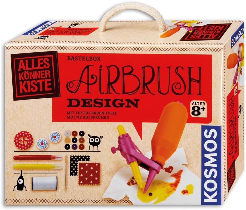 Kosmos 604073 - Airbrush Textil-Design, Bastel-Set