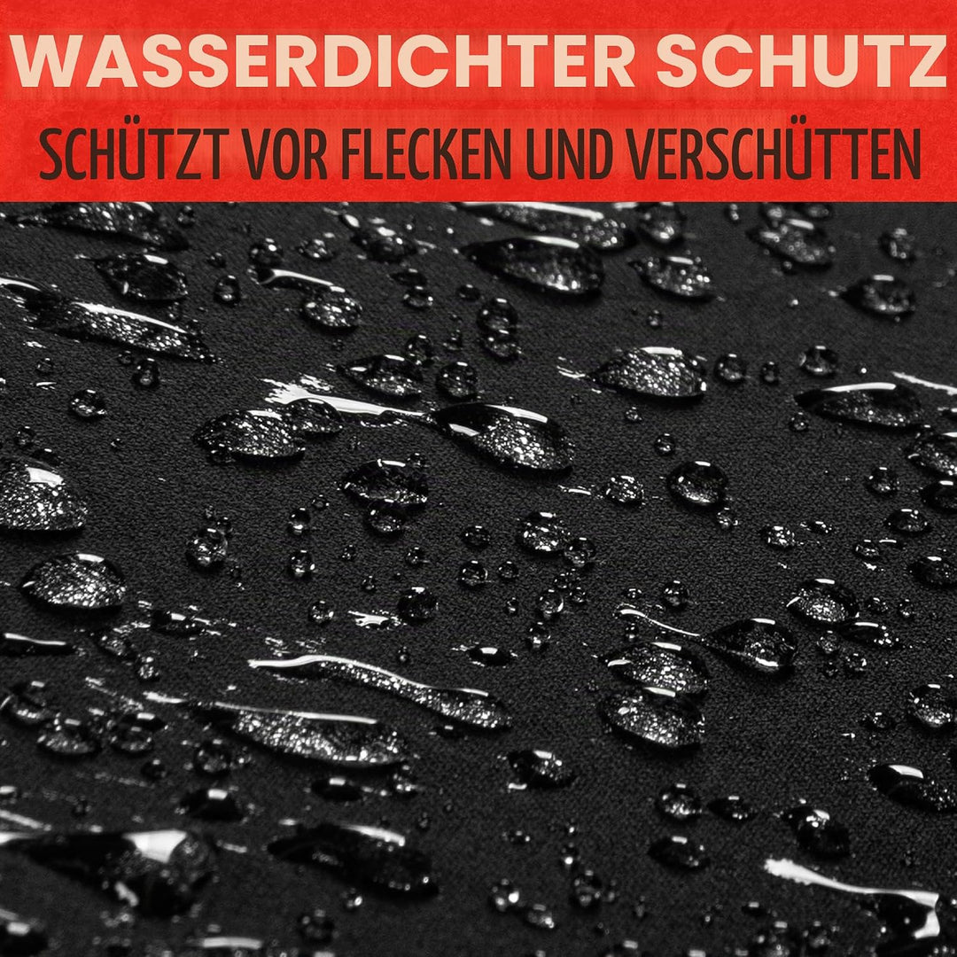 BDK Motor Trend AquaShield Autositzbezug für Rückbank, wasserdicht, Neopren, gepolstert, Schwarz, id