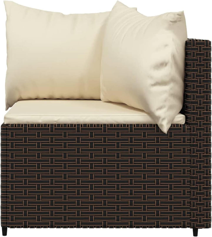 Yolola Poly-Rattan 2-Sitzer Balkonsofa | Balkonmöbel Kleiner Balkon | Gartensofa Set | Rattan Garten