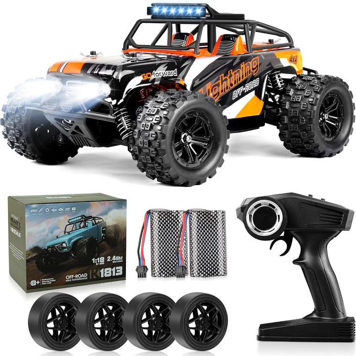 JOYTREKY Ferngesteuertes Auto, RC Auto 1：18 Monster Truck 45KM/H 4WD Geschenk fürTeenager Erwachsene