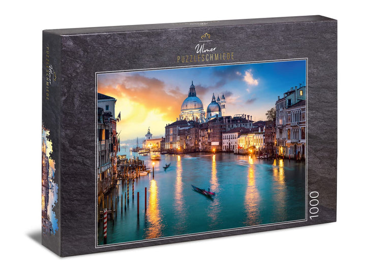 Ulmer Puzzleschmiede - Puzzle „Serenissima - Venedig“ – Klassisches 1000 Teile Puzzle – Puzzlemotiv