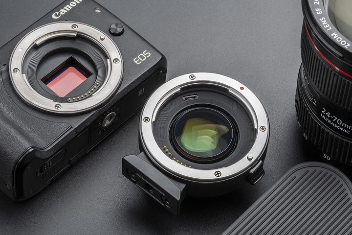 VILTROX EF-EOS M2 Speed Booster 0,71x Autofokus Speedbooster Objektiv Adapter kompatibel mit Canon E