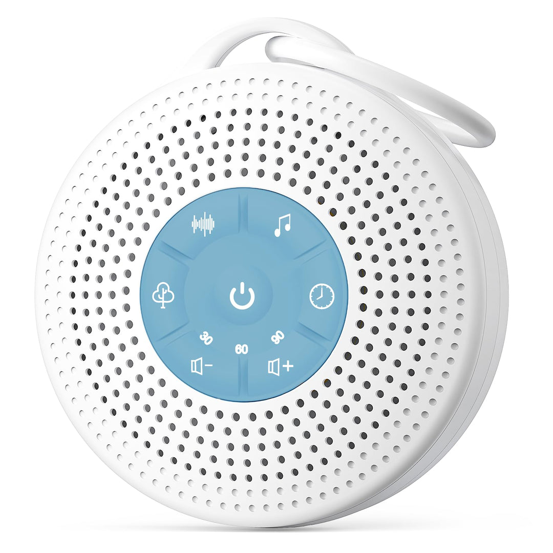 White Noise Machine Baby, Einschlafhilfe Babys mit 2000mAh Akku,Portable Sound Machine for Adults,21