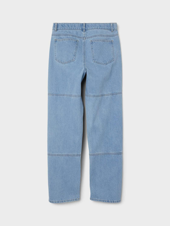 NAME IT Jungen Nlmizzatoknee DNM Dad Straight Pant Hose 140 Light Blue Denim, 140 Light Blue Denim