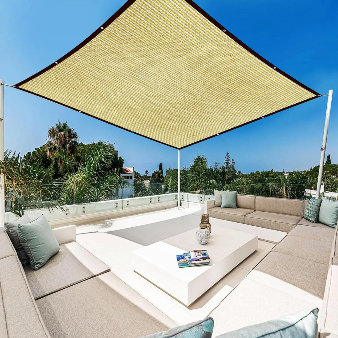 Schattiernetz Schattierungsnetz Garten - Schattennetz mit ösen 2x2 Sonnensegel für terrassenüberdach