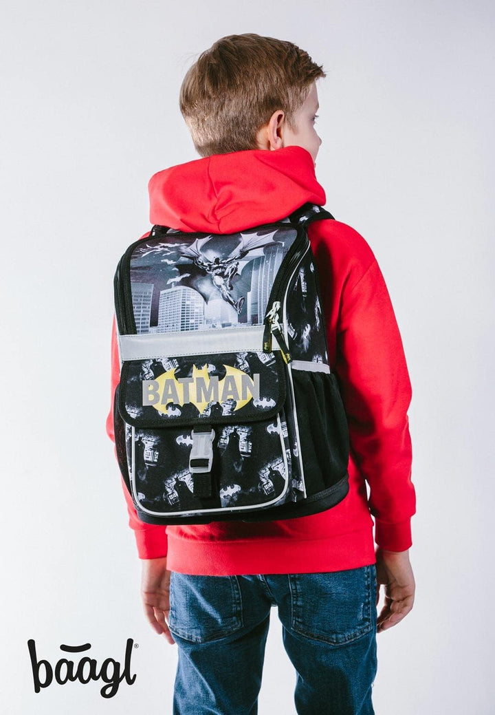 Baagl Schulranzen Jungen Set 3 Teilig, Zippy Schultasche ab 1. Klasse, Grundschule Ranzen mit Brustg