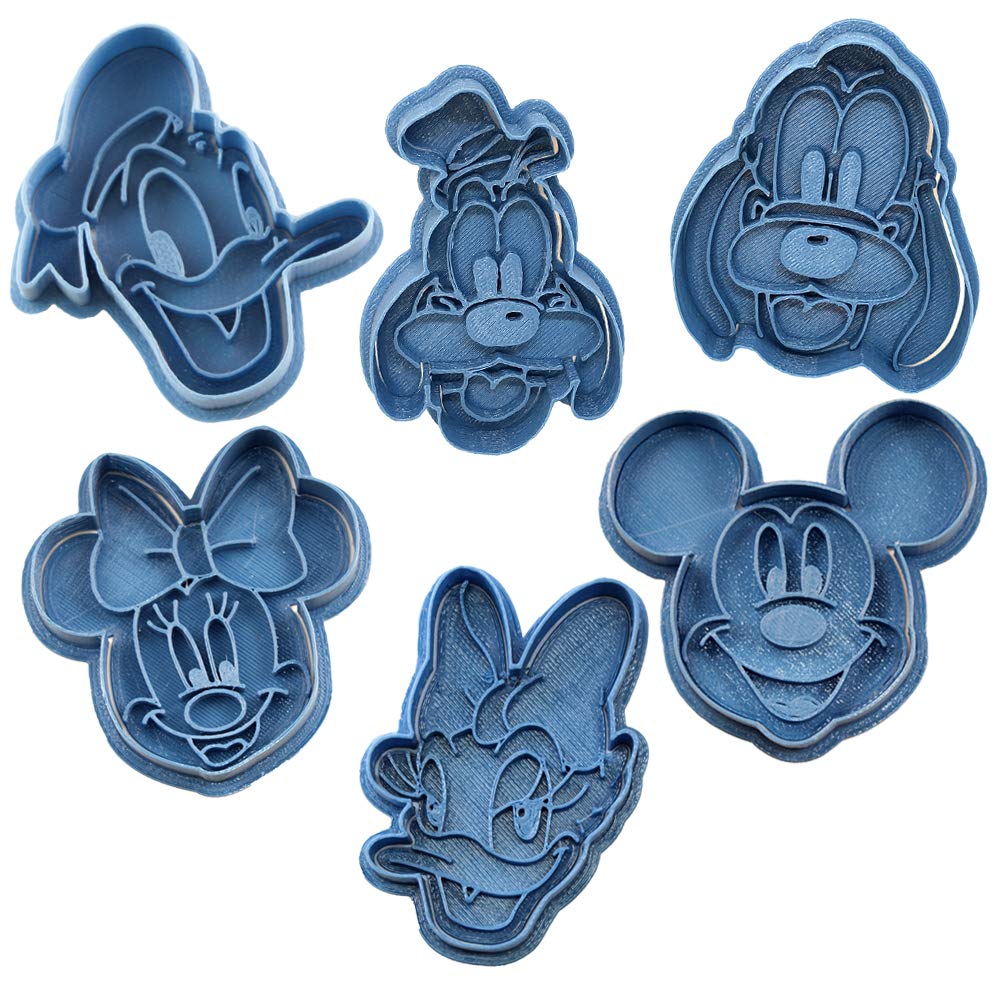 Cuticuter Pack Disney Keksausstecher, Blau, 8 x 7 x 1,5 cm
