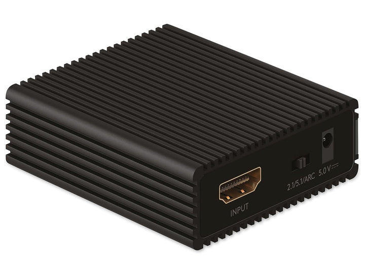 goobay 58477 HDMI Audio Extractor 4K @60 Hz (Ultra HD 2160p) / Hdmi Audio Converter/HDMI zu HDMI/Für