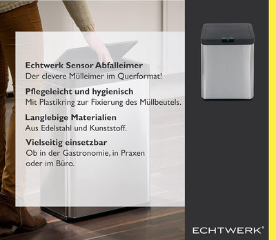 Echtwerk Sensor-Abfalleimer, Mülleimer Sensor, Touchless Abfalleimer, elektrischer Müllbehälter, Inf