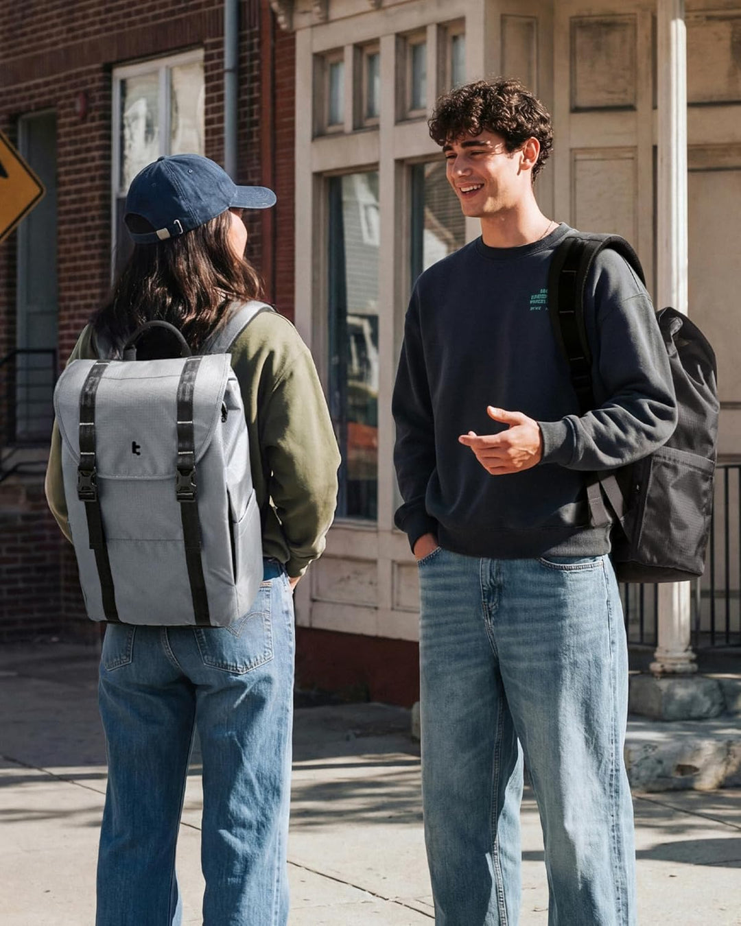 tomtoc Laptop Rucksack, 22L Vintage Tagesrucksack für 13-16 Zoll Laptops, Leicht & Wasserabweisend,