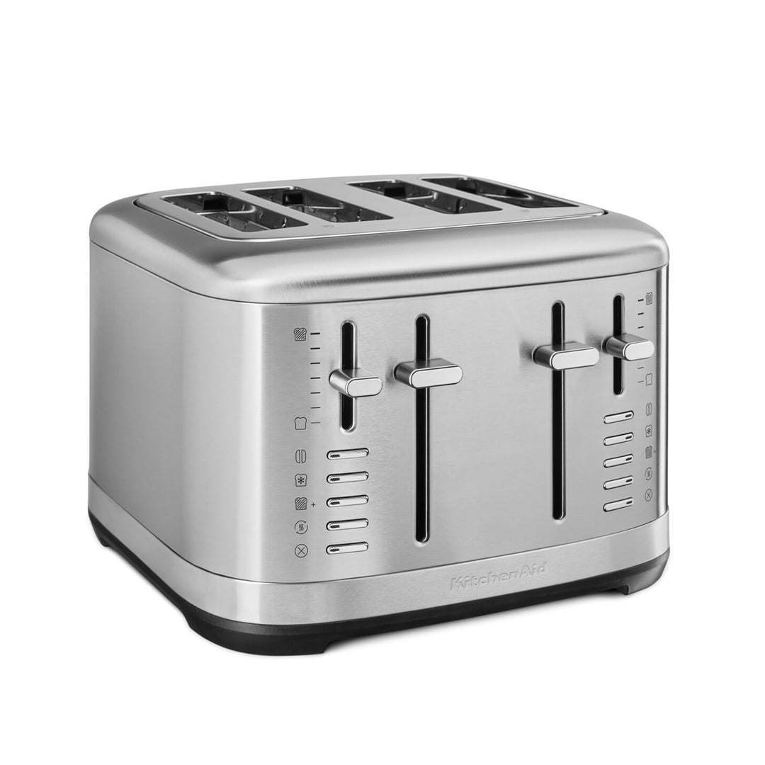 KitchenAid 5KMT4109ESX Toaster für 4 Scheiben, Manuelle Bedienung, 7 Bräunungsstufen, Extrabreite Sc