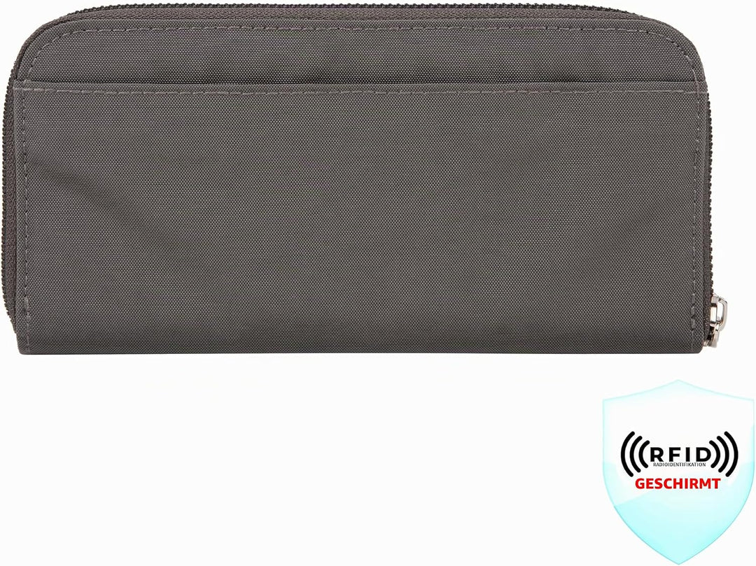 Travelon RFID-blockierende Geldbörse mit einem Reissverschluss, Geldbörse mit RFID-blockierendem Rei