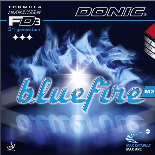 DONIC Belag Bluefire M2 Farbe 2,3 mm, rot, Grösse 2,3 mm, rot