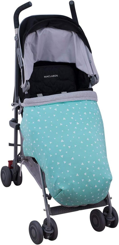 JYOKO KIDS Universal Baby Fusssack für Kinderwagen (MINT SPARKLES, BAUMWOLLE)