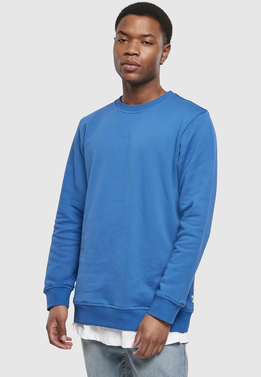 Urban Classics Herren Sweater aus Bio-Baumwolle Organic Basic Crew Sweatshirt, Pullover für Männer i
