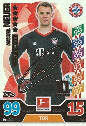 Topps 398 - Manuel Neuer - Bayern München - - Routinier Match Attax Bundesliga 2017/2018