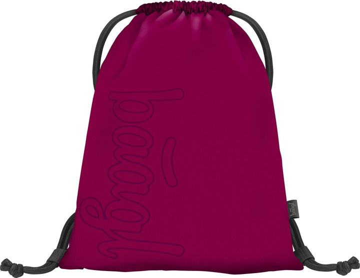 Baagl Schulrucksack Set 3 Teilig Rucksack Laptopfach Daypack 35 l Ruby | Ergonomischer Grosser Ranze