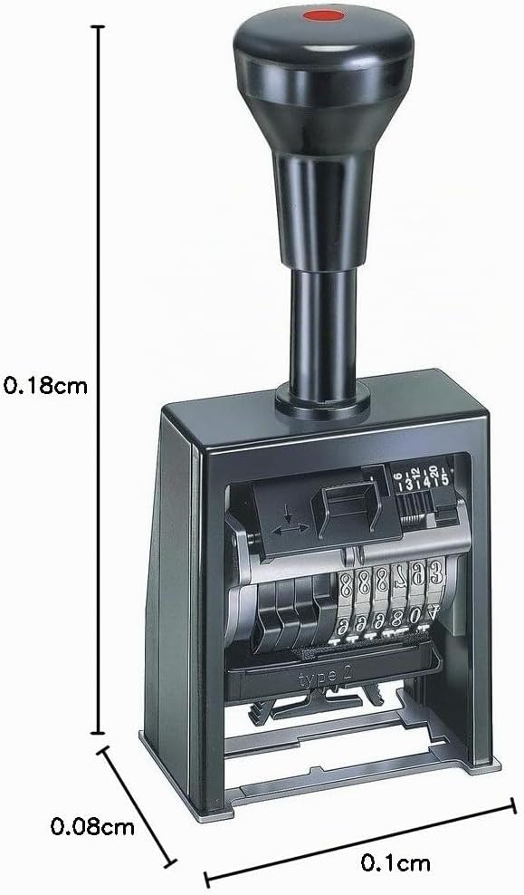 Reiner Numeroteur B6 Stempel mit 6 Rädern Zifferngrösse 5,5 mm
